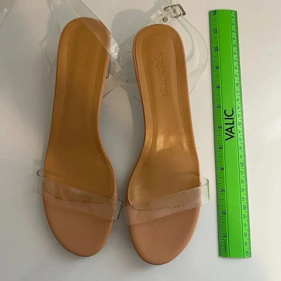 Shien clear 2” sandals size 41 (see measurements) - Picture 8 of 8